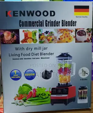 Kenwood Commercial Blender 8500w With Dry Mill Jar