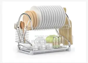 2 Layers Stainless Steel Dish Drainer