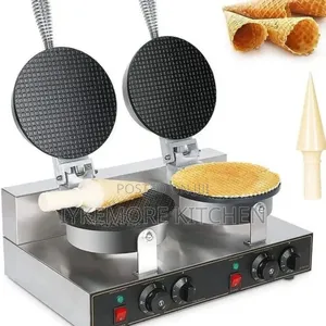 Commercial Electric Double-Head Waffle Cone Maker