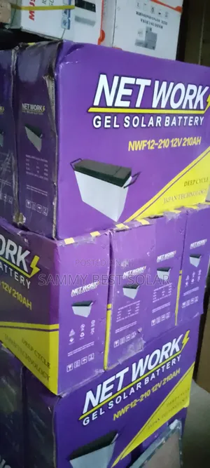 210ah-12v Net Work Gel Solar Battery/ Dry Cell Available.