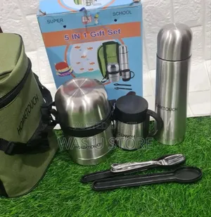 Home Touch Stainless Steel Food Flask Set - 5 in 1 Set