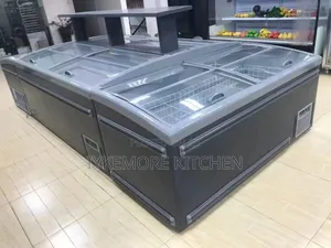 615 Litters Black Ice Cream Showcase Freezer