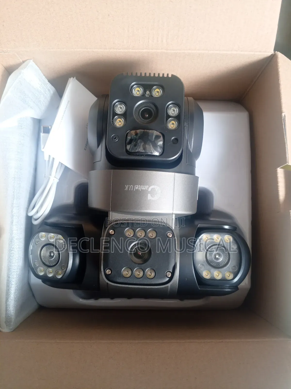 Smart Intelligent 3 Face Wireless Solar CCTV Camera