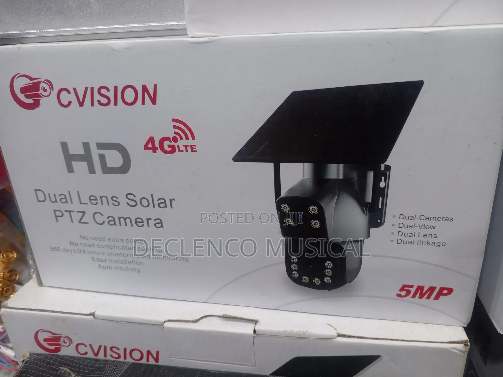 Smart Intelligent 3 Face Wireless Solar CCTV Camera
