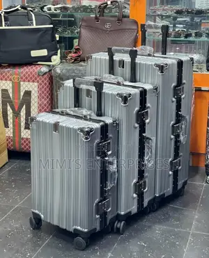 Set Of 3 Aluminum Luggage Traveling Box