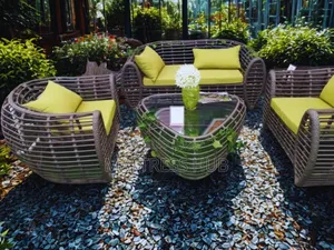 Elegant Rattan Chair 2 by 1 Set