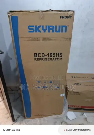 Top Quality Skyrun Fridge – 195l Double Door (Brand New)