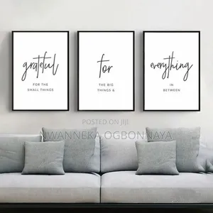 Thankful Joyful Blessed Bible Verse Scripture Wall Art