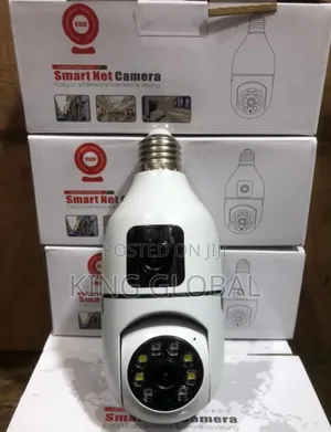 8mp E27 Bulb 380%Wifi Dual Lena Camera Night Vision