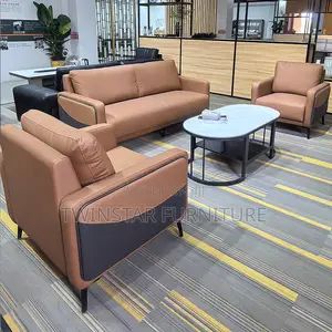 New Modern Luxury Leather 5 Seaters Sofa Chair