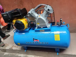 Maxmech Air Compressor 200l Petrol Engine