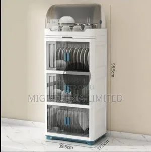 4-Tier Dish Drying Rack With Quick Drainage and Dustproof