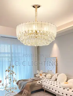 Crystal Chandelier Feather  Light