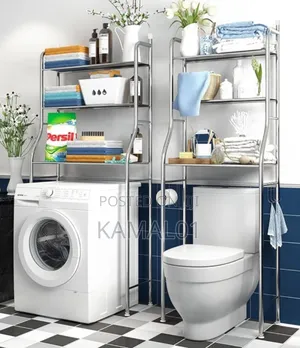 Stainless Steel Washing Machine/Toilet Rack 
N30,000