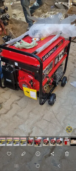 Elepaq 7.5kva Petrol Generator 100%Copper
