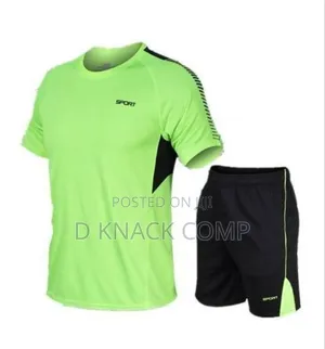 Sportswear T-shirt Shorts Set - Green