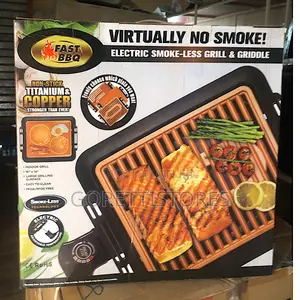 Fast BBQ Electric Smokeless Grill Griddle