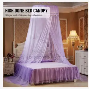 Mosquito Net Dome Single Entrance Fine Mesh Purple
