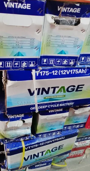 175ah<12v Vintage Gel Battery Dry Cell Deep Cycle Available"