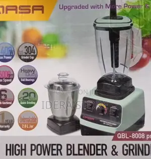 Qasa High Power Blender(2in1)