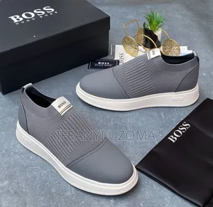Hugo Boss Ash Color Sneakers Shoe