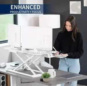 32 Inch Standing Desk Monitor Riser Tabletop Sit to Stand