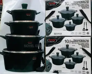10pieces of Diamond Series Cast Aluminium Set