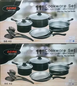 11pieces of Cookware Set Non-Stick Coated Interior Design