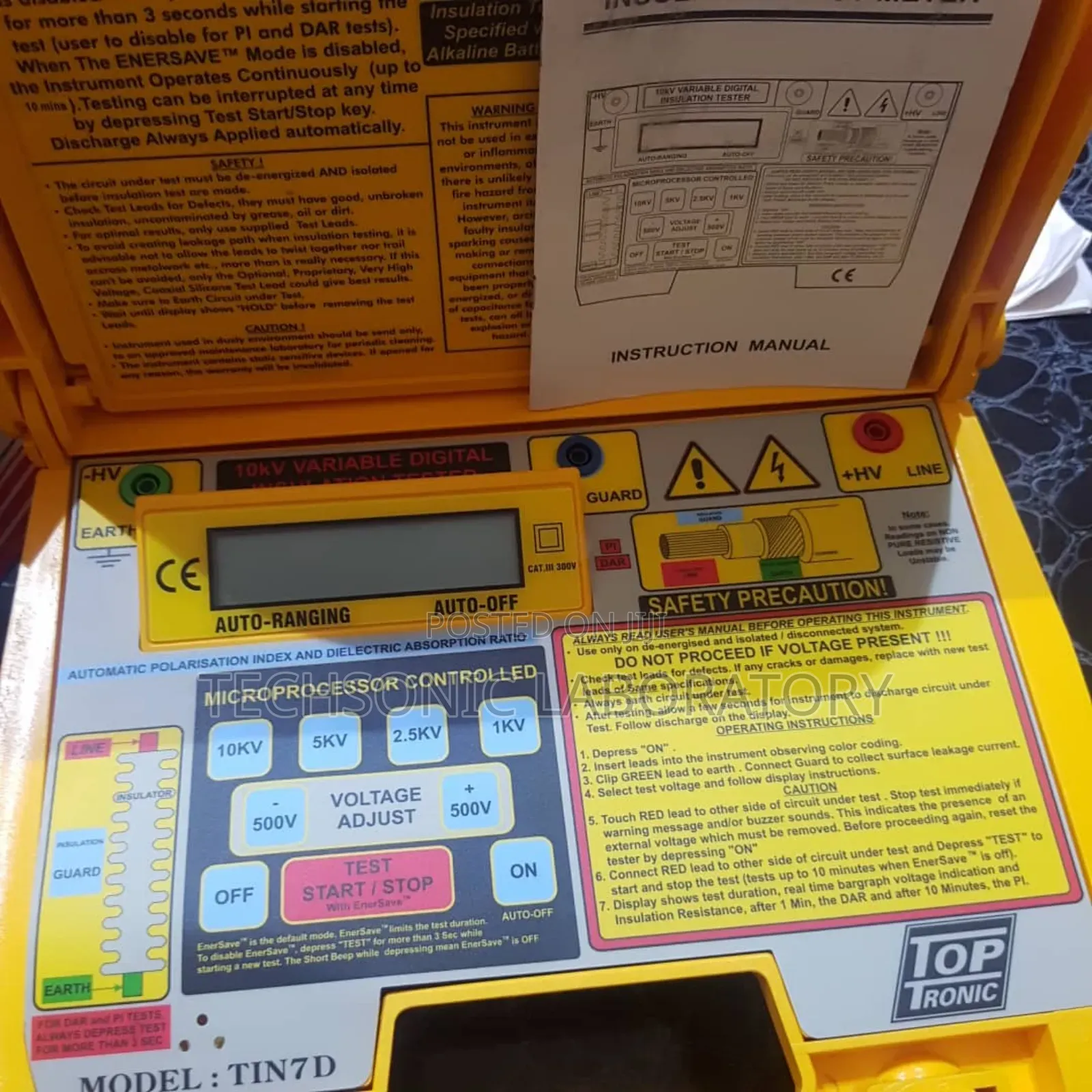 Digital Variable 10kv High Voltage Insulation Tester