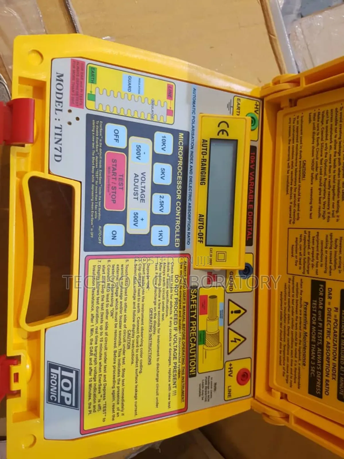 Digital Variable 10kv High Voltage Insulation Tester