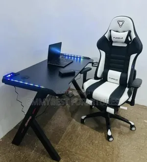 Classic Computer Desk Desk And Executive Office Chair.
