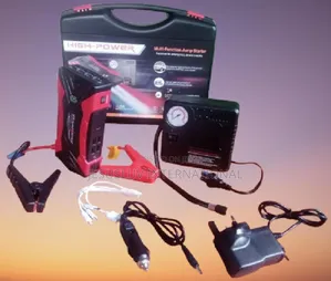 Jump Starter for Vehicle With Tyre Pump Compressor 12v