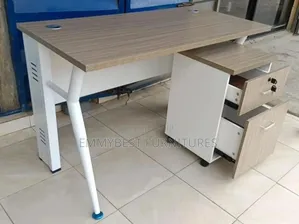 Unique Portable Office Table With Two Step Side Drawers.