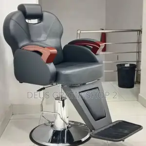 Saloon Chair With Swivel and Footrest