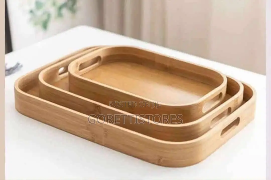 3in1 Bamboo Tray Set