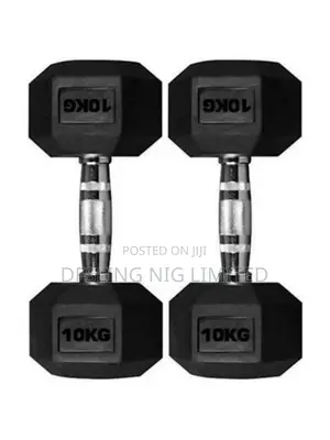 Pair of 10kg Hexagonal Dumbell (Total of 20kg)