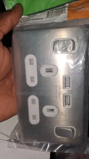 13amps Double Socket With Usb for Homes/ Hotels/ Restaurants