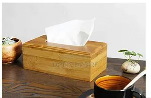 Qaulity Bamboo Tissue Box Holder .