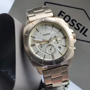 "Fossil Gold Tone Stainless Steel Watch"