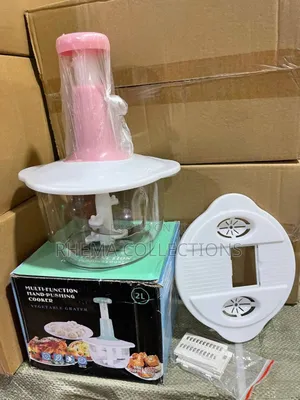 Hand Pat Manual Food Processor/Chopper + Extra Accessories