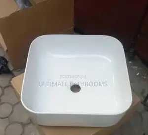 Rec White Counter Top Washing Hand Basin