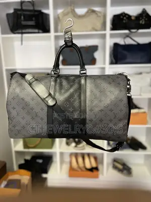 Louis Vuitton Keepall 50 Monogram Eclipse Canvas Oneluxury