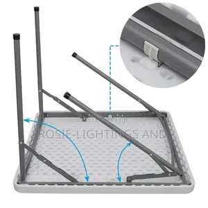 4ft Square Outdoor Plastic 4 Seater Moulded Plastic Table