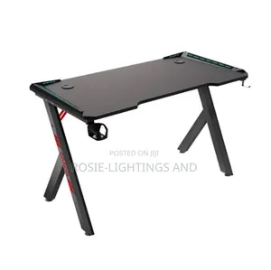 Y Leg Gaming Table With Rgb Light Effect