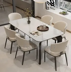 High Quality Imported Dining Table With 6 Chair Available 