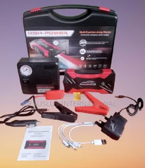 Lithium Jump Starter Backup Power Bank With Tyre Inflator12v