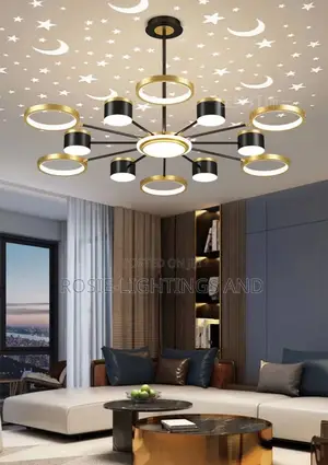 Modern Nordic Chandelier Star Projector