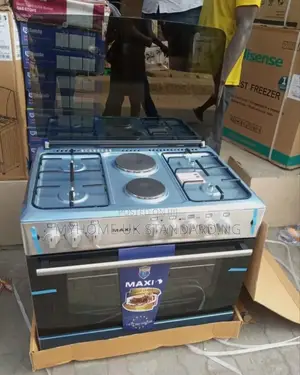 Maxi 60x90 Gas Cooker With 4 Gas Burners/2 Electric Burners