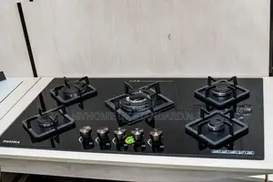 Premium 5-burner Gas Cooker Set Black