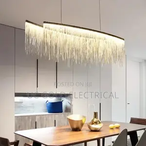Postmodern Aluminum Tassel Chandelier Waterfall Chandelier